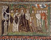 unknow artist The Empress Theodora and Her Court France oil painting artist